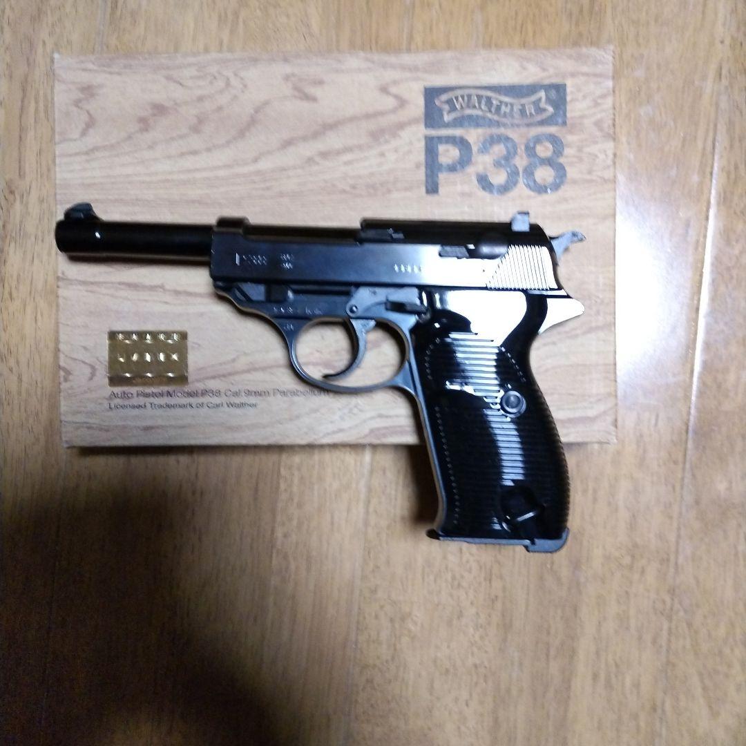 マルゼンワルサーｐ38ガスガンAC40ブラックメタル マルゼン ワルサーP38 ブローバックガスガン (ac40)ブラックメタルver