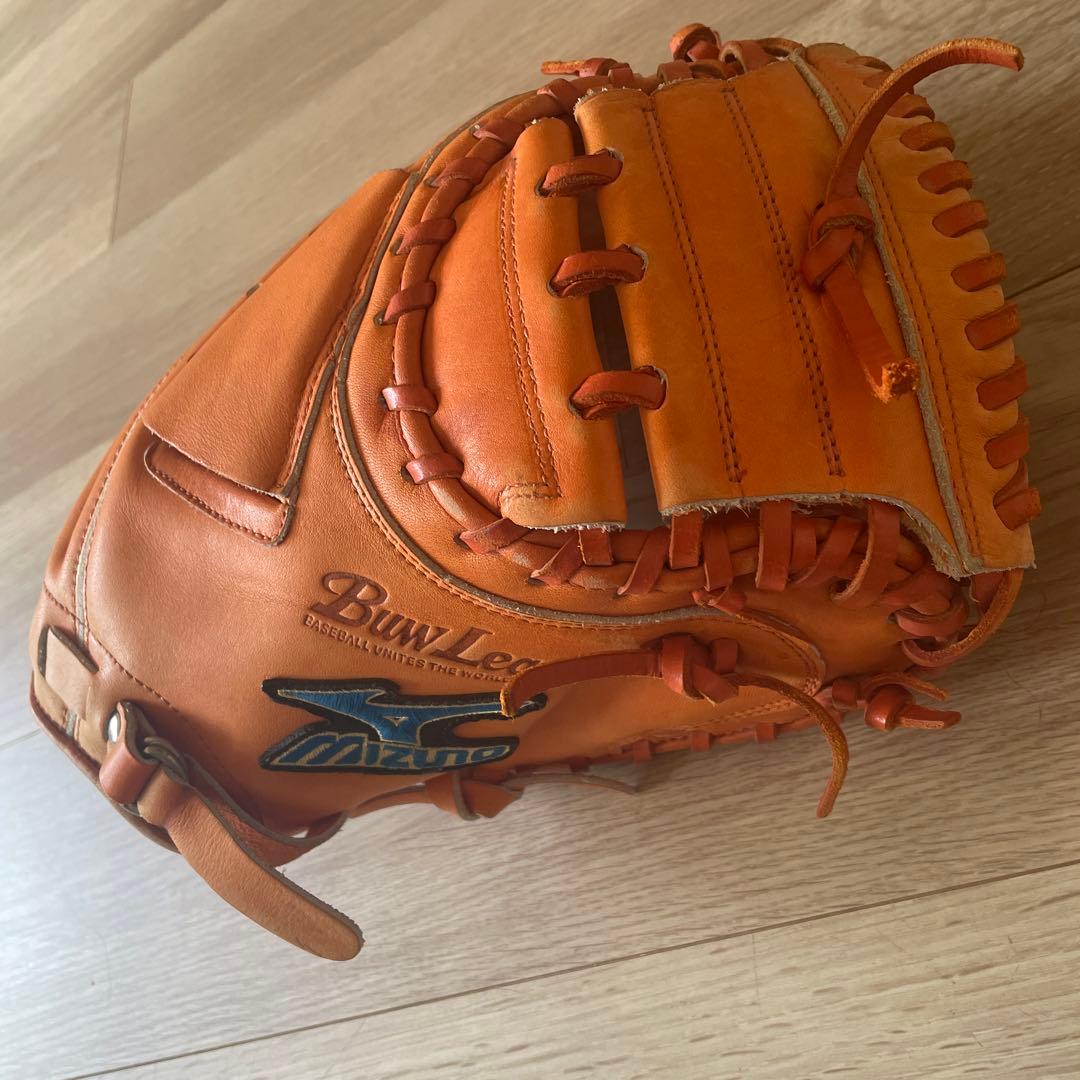 ミズノ　ビューリーグ　軟式キャッチャーミット ミズノ ビューリーグ BuwLeague Mマークラベル Mizuno 一般用大人