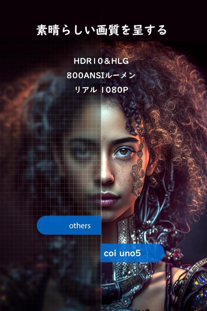 ☆新品未開封☆ COI UNO5 プロジェクター Netflix認定 ホワイト - メルカリ