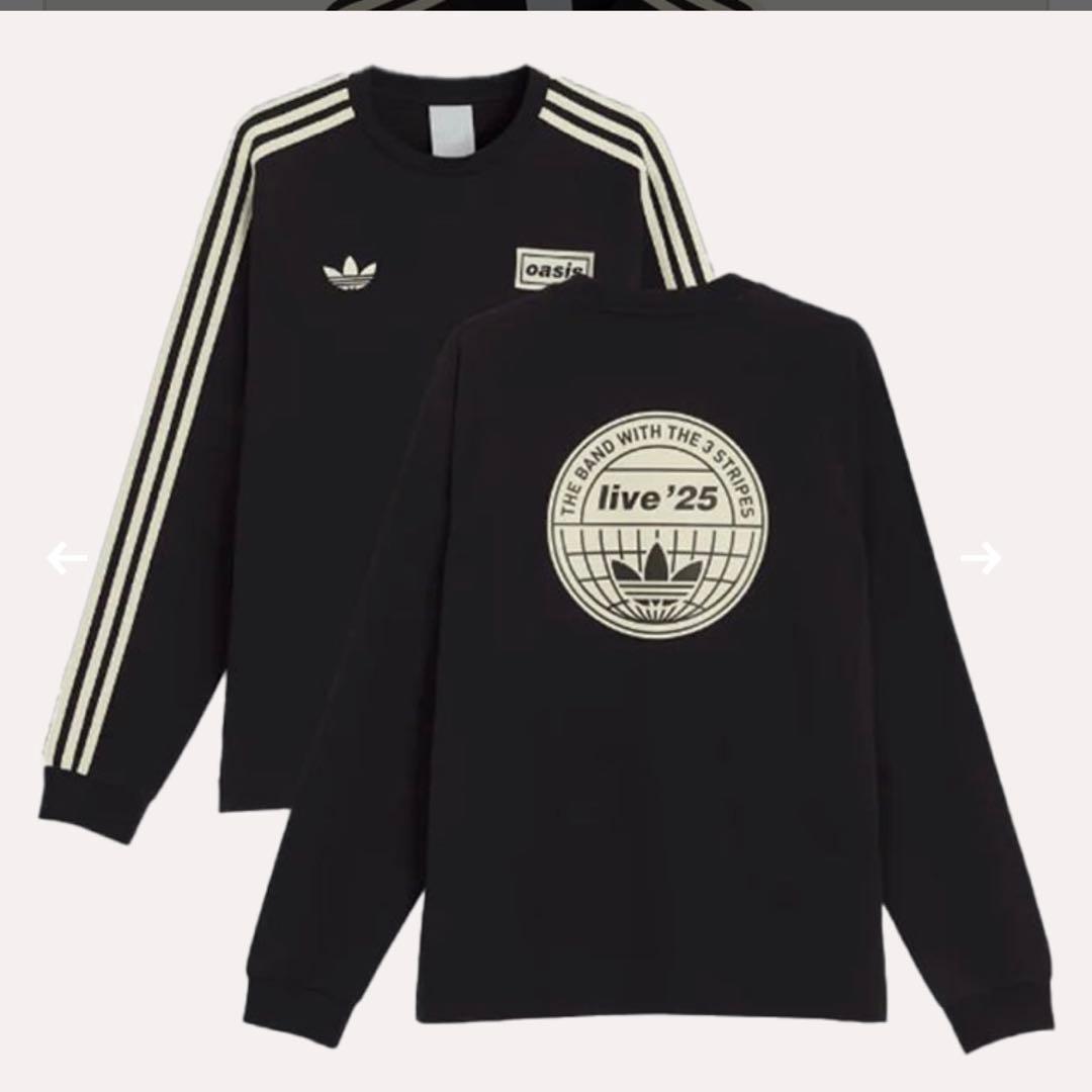 Oasis Live '25 Adidas Long Sleeve T 黒 - メルカリ