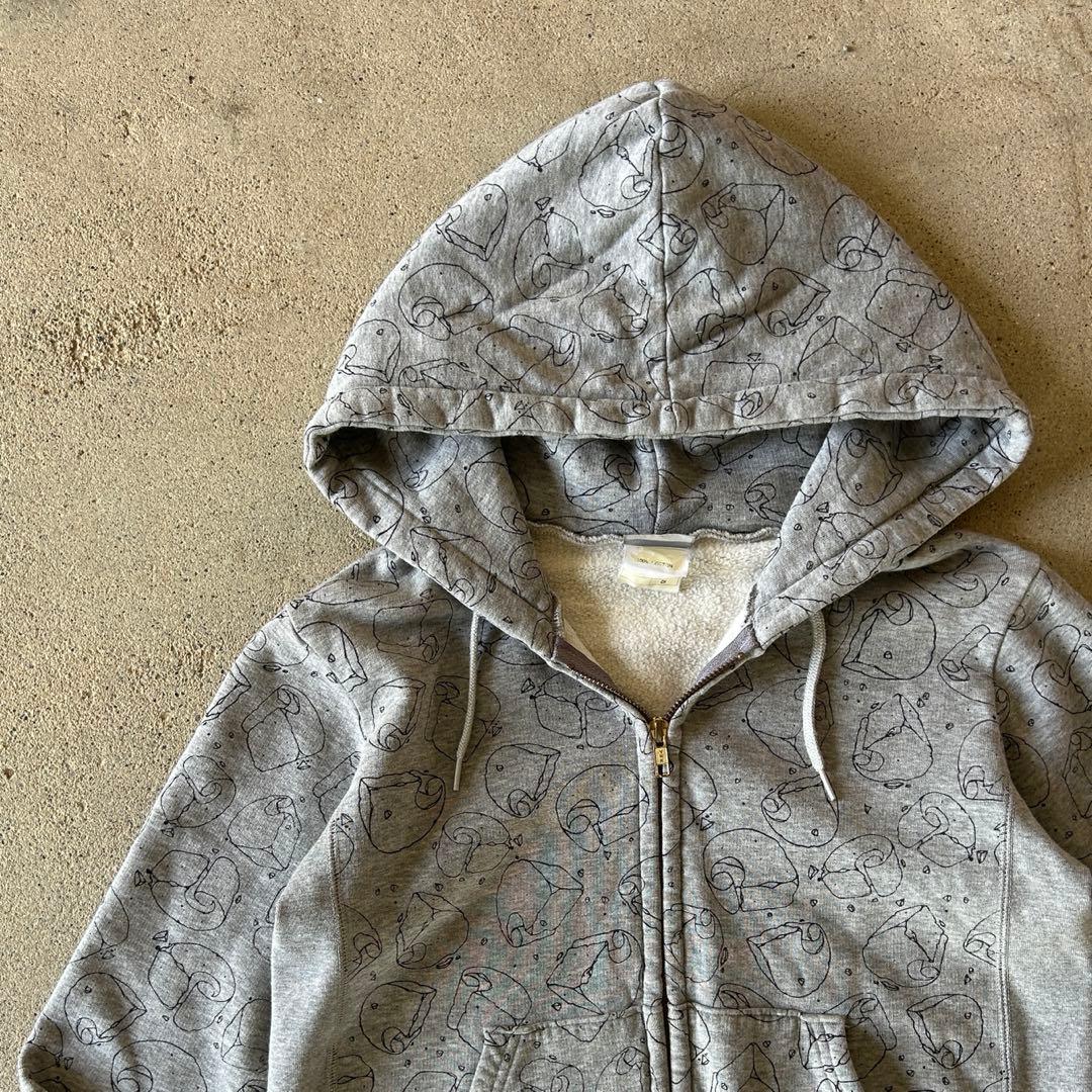 00s y2k carhartt 短丈 総柄 ジップパーカー - メルカリ