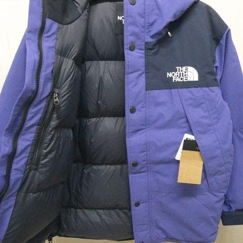 ザ ノースフェイス マウンテン ダウンジャケット L ネイビーxブルー