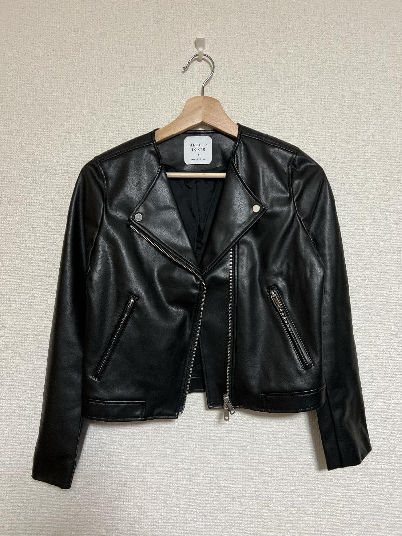 定価19,800円】WEB限定 エコレザーセミダブルライダース 1 試着のみ