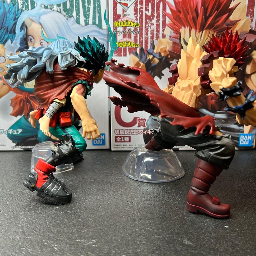 ヒロアカ　フィギュア　一番くじ　緑谷出久&壊理 切島鋭児郎　一番くじ