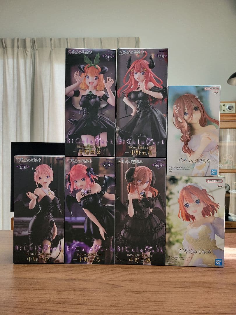 五等分の花嫁·Figure·一花·二乃·三玖·四葉·五月·7体セット·新品未開封