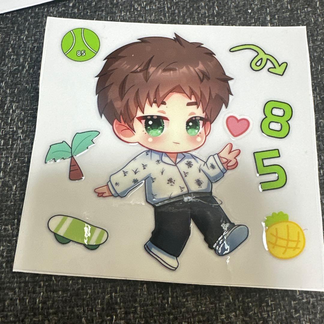 8枚セット】15×15cm王一博 転写ステッカー 耐油 防水ステッカー0214