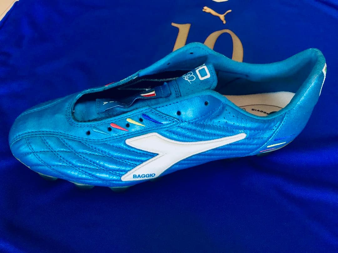 ロベルト・バッジョ イタリア代表引退試合スパイク 限定着用メモリアル