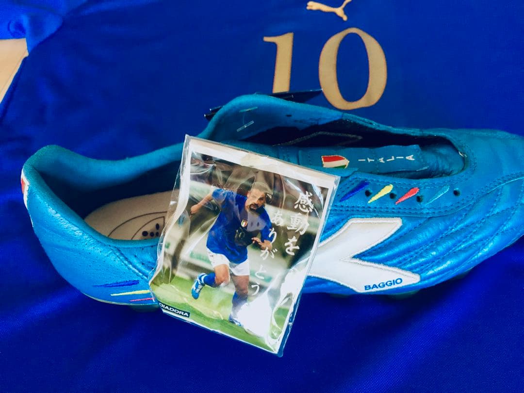 ロベルト・バッジョ イタリア代表引退試合スパイク 限定着用メモリアル