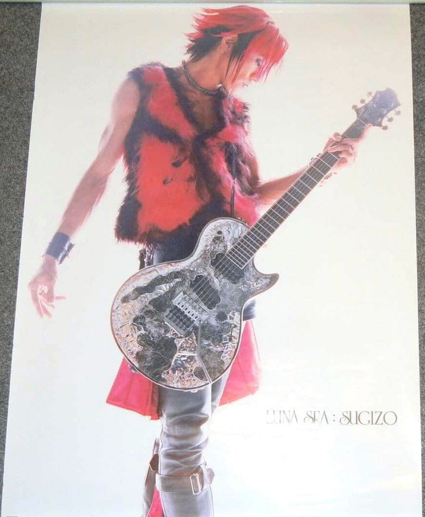 SUGIZO非売品ESPポスター白×ピンクLUNA SEAルナシーX JAPAN