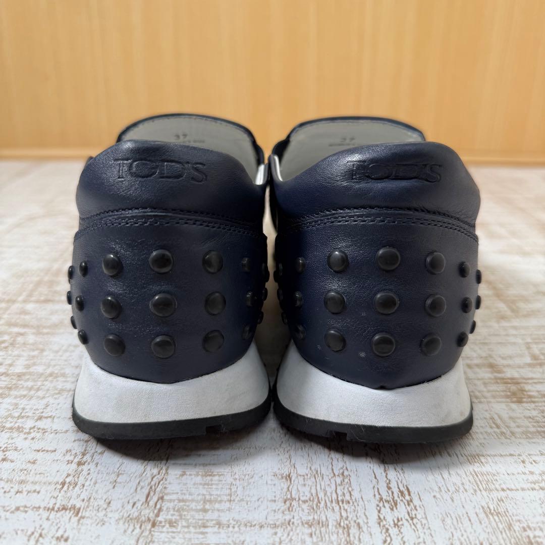 TOD'S トッズ レザースニーカー フリンジ 24cm ネイビー - メルカリ