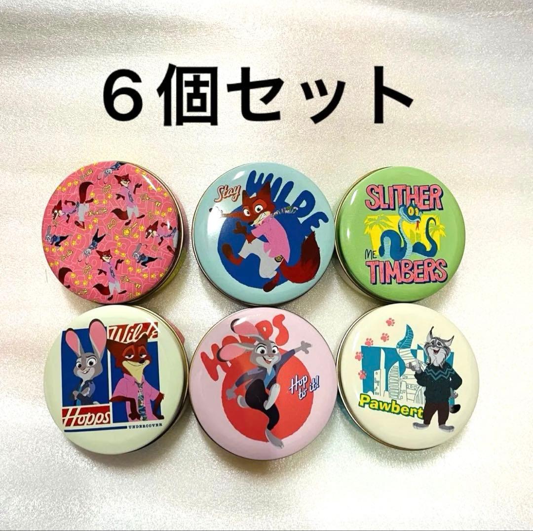 新品未使用】 ズートピア2 プチキャン 缶 ケース ニック ジュディー