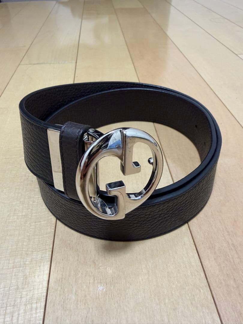 グッチ GUCCI メンズベルト/リバーシブル ブラック ブラウン 449715 imgrc0174268166.jpg