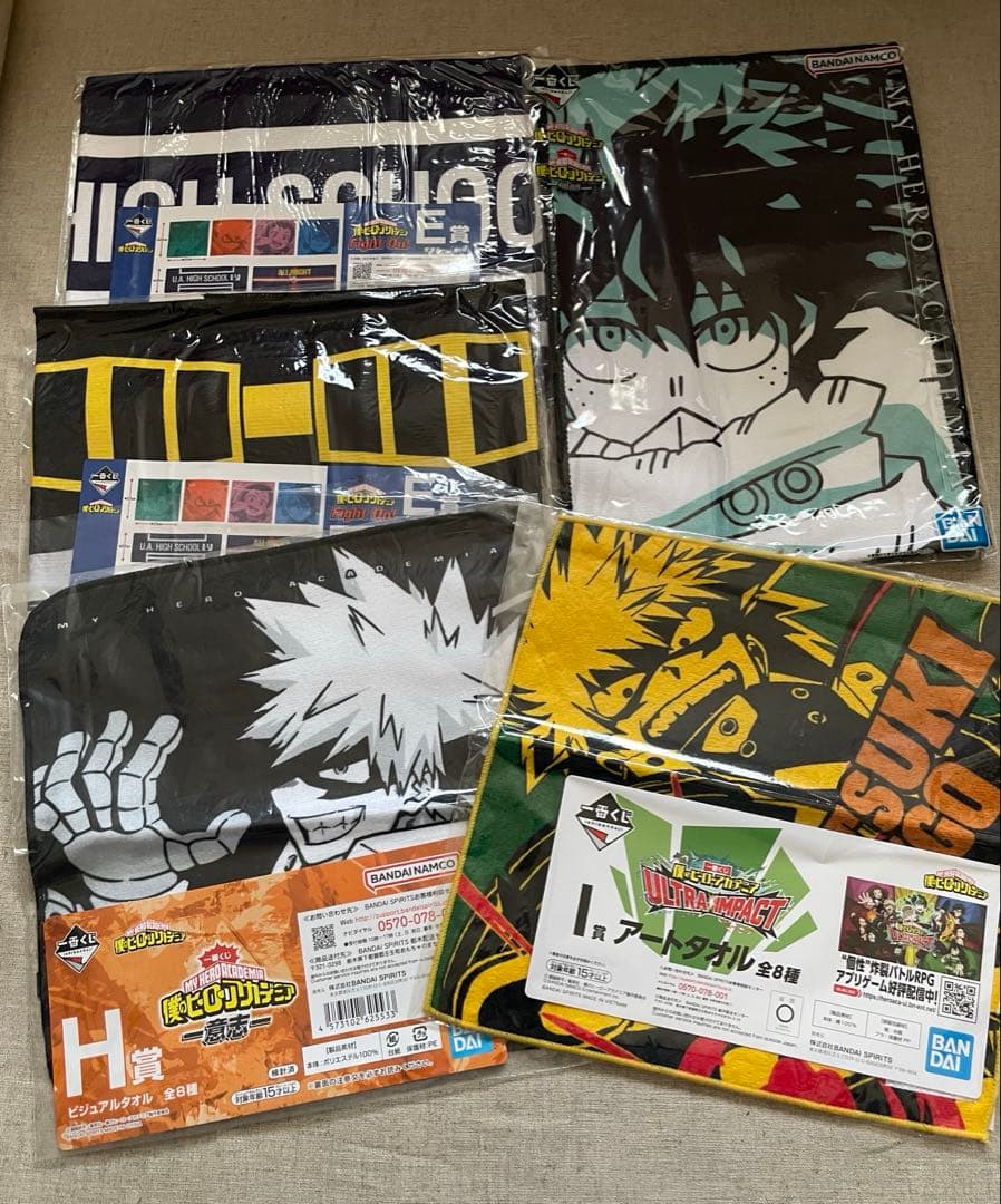 僕のヒーローアカデミア ヒロアカ 一番くじ タオル まとめ - メルカリ