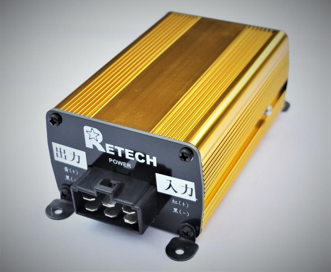 DC-DCアップバーター9V～13.5V⇒13.8V 安定化電源AM小型軽量！