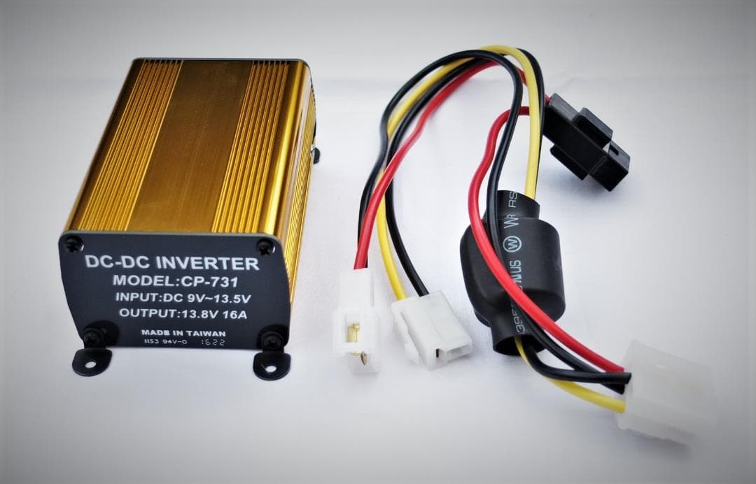DC-DCアップバーター9V～13.5V⇒13.8V 安定化電源AM小型軽量！