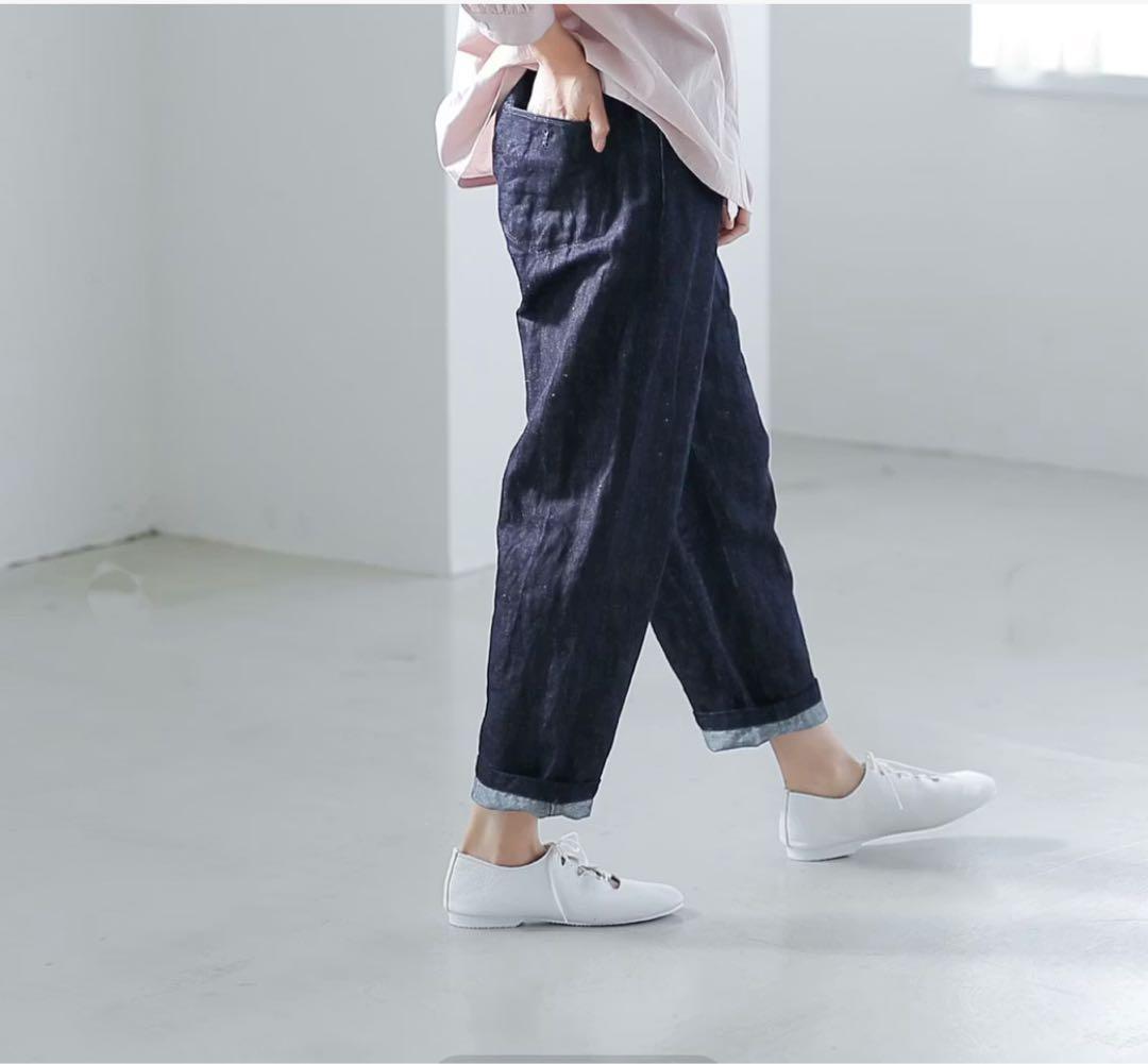 eternite de soi-e ソワ コットンリネンデニムパンツ - メルカリ