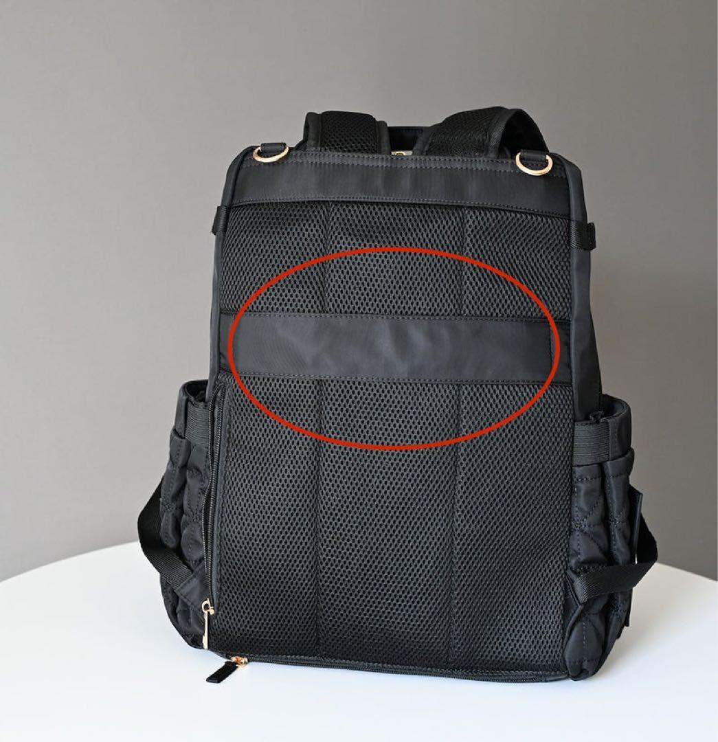 新品】しまむら MUMU & Co. 多機能リュック マザーズリュック 黒