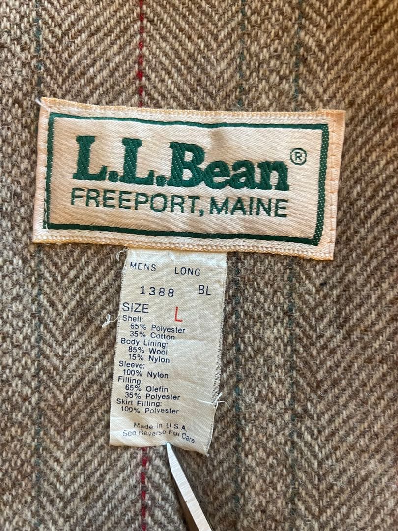 80's L.L.Bean Storm Coat 良品USA製 L ベージュ
