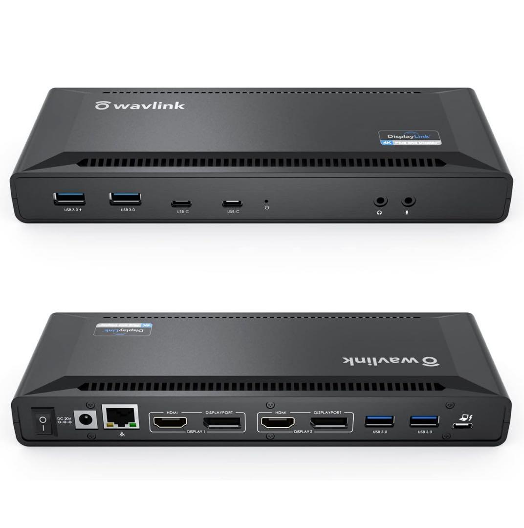 WAVLINK USB-C シングル5K 100Wドッキングステーション Amazon.co.jp: WAVLINK タイプC ドッキングステーション シングル5K
