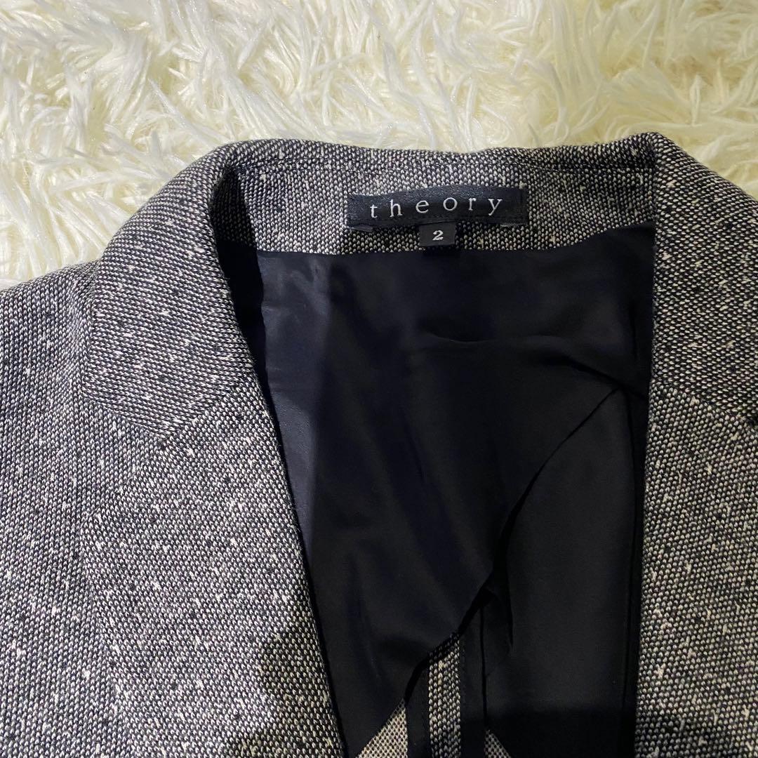 Theoryセオリー セットアップ グレー ヘリンボーンツイード 入学式