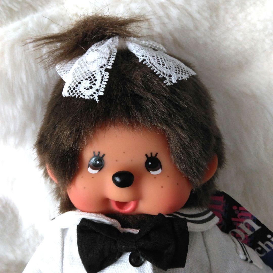 ファッション　モンチッチ　セーラー服　ボーダーシャツ　ぬいぐるみ　セキグチ