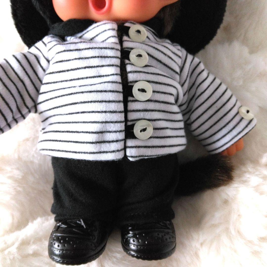 ファッション　モンチッチ　セーラー服　ボーダーシャツ　ぬいぐるみ　セキグチ