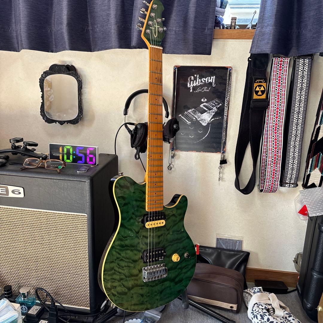 エレキギター グリーン ハムバッカー