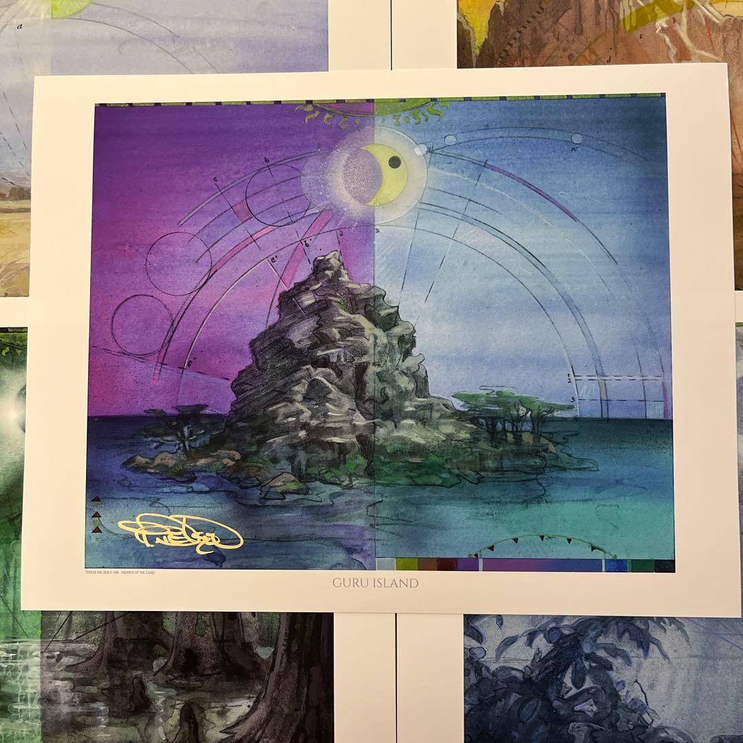 グルランド/Guru lan アートプリント 5種セット 複製原画 mtg