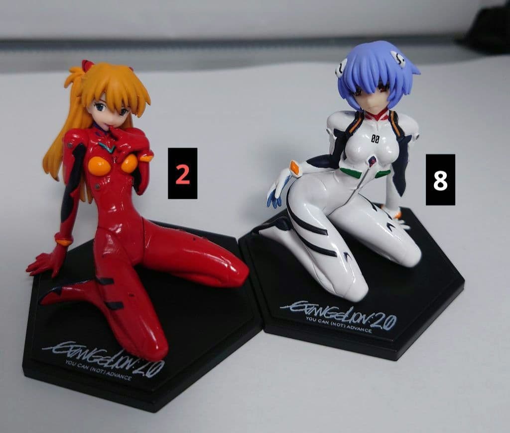 ヤングエース付録 エヴァンゲリオン アスカ＆レイフィギュア12体セット