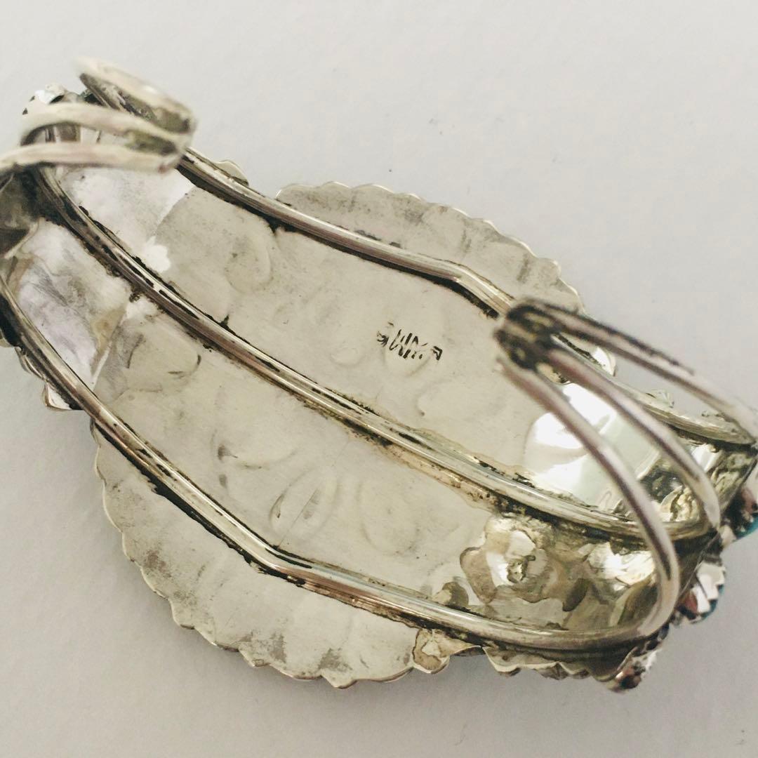 インディアンジュエリー ナバホ ターコイズ シルバー クラスター