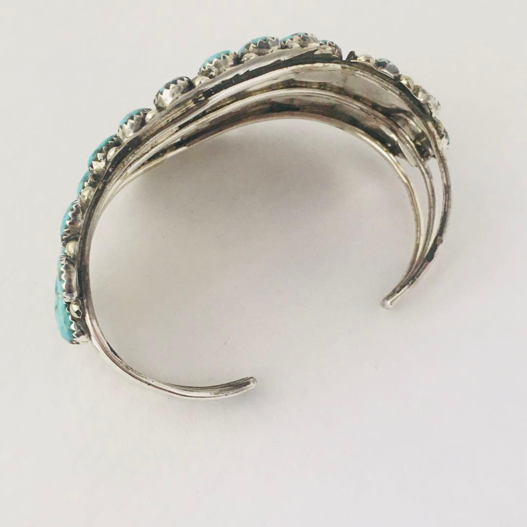インディアンジュエリー ナバホ ターコイズ シルバー クラスター