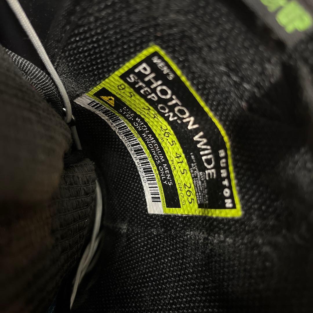 BURTONステップオンブーツ フォトン ワイド 26.5cm