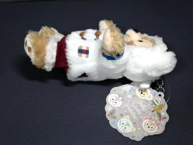 新品 ダッフィー シェリーメイ ぬいぐるみバッジ ウィンターホリデー 2019冬