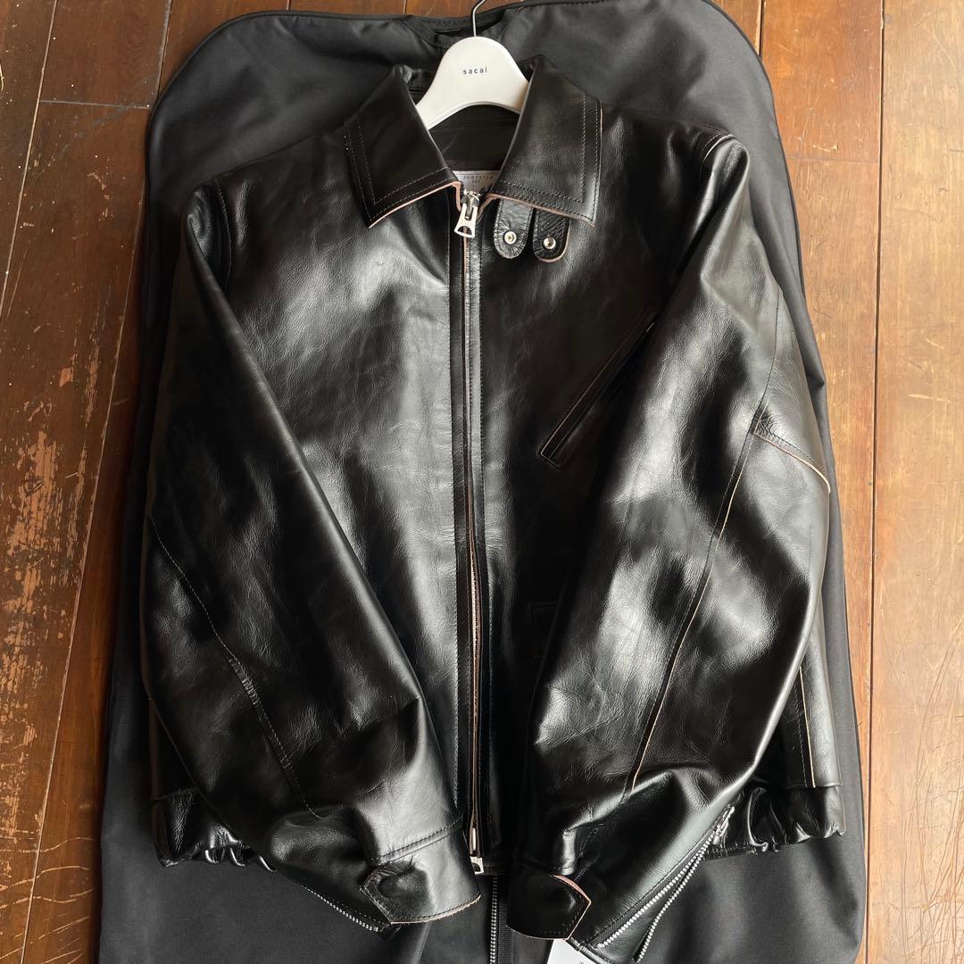 sacai 25ss leather jacket レザージャケット 1 - メルカリ