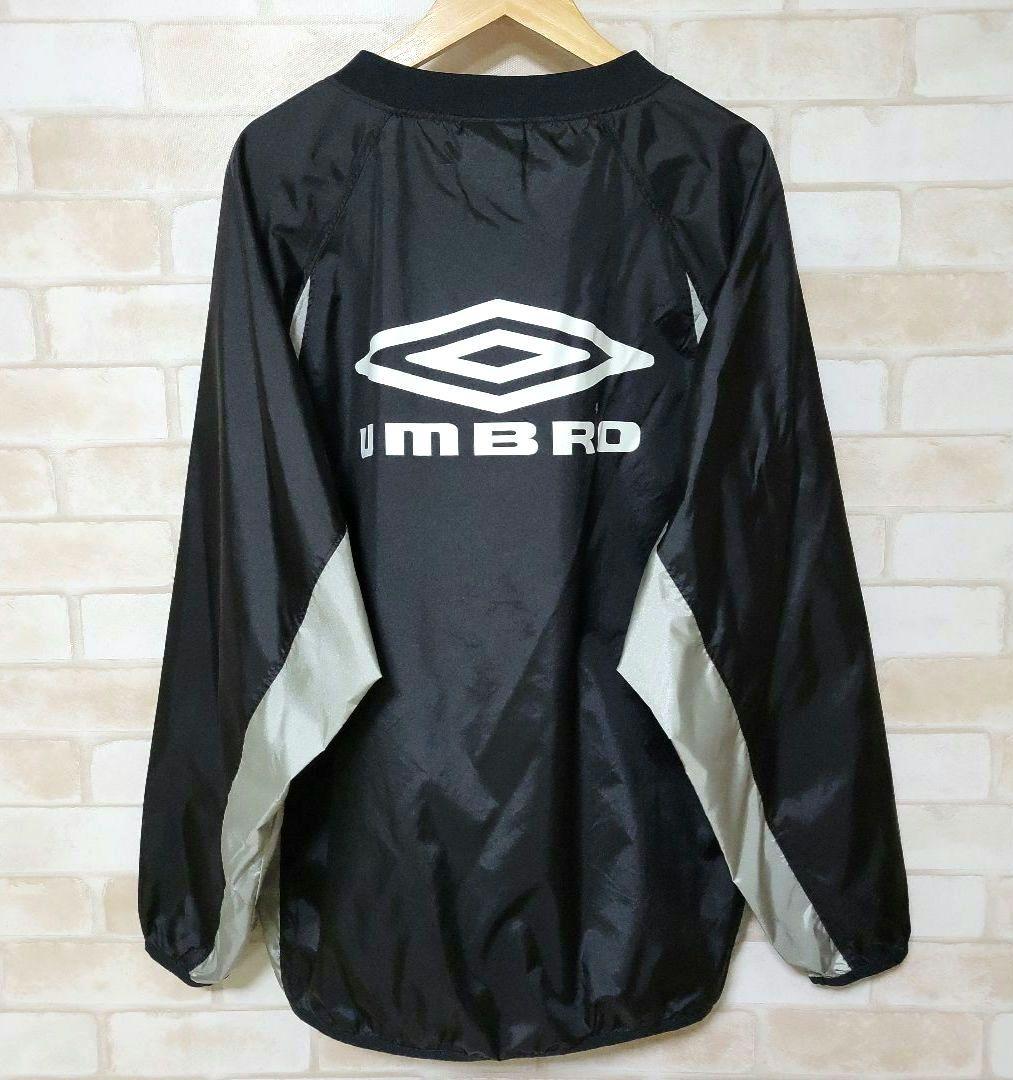 00s アンブロ プルオーバーナイロンジャケット ビックロゴプリント