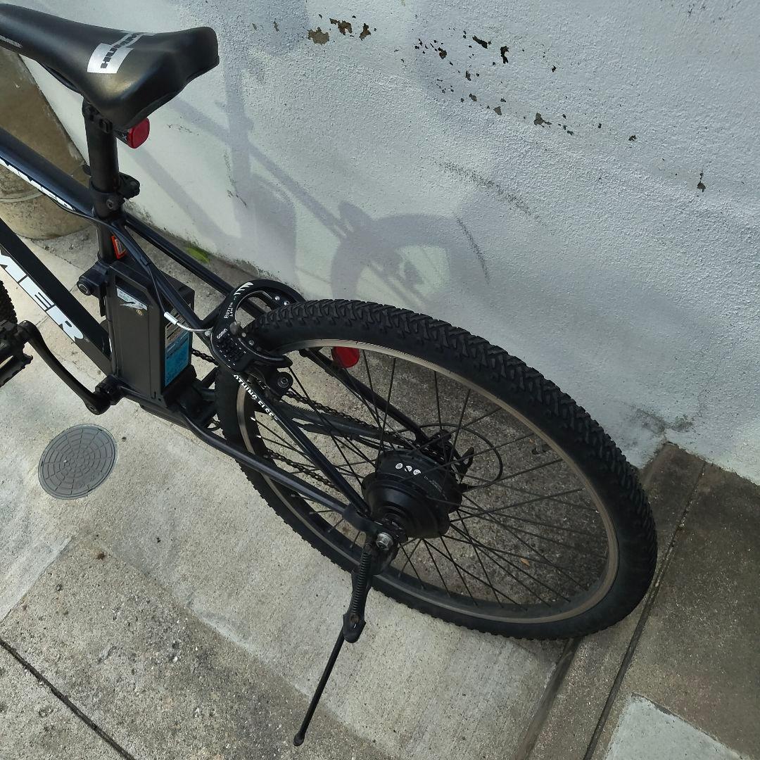 引取限定 HUMMER 電動アシスト黒 ギア ハマー ロードバイク ジャンク