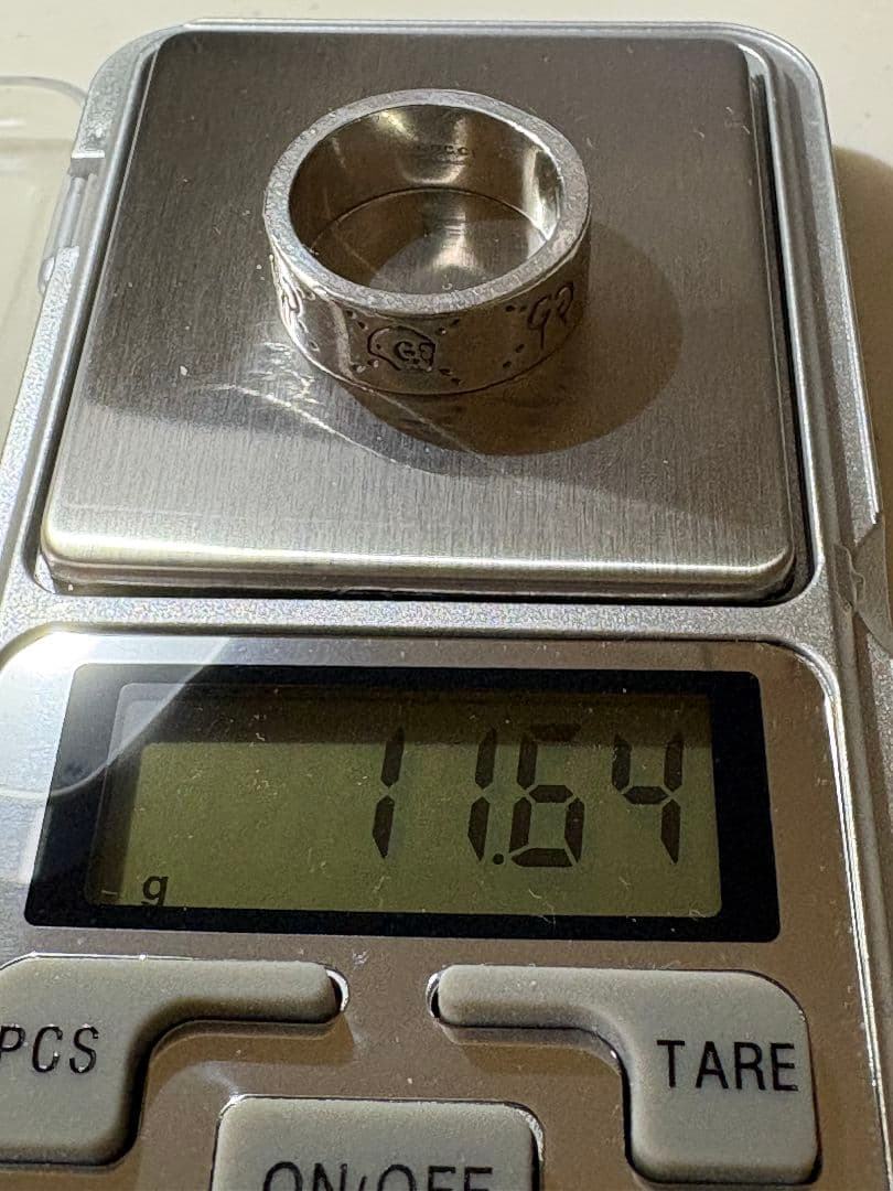 GUCCI ブランデッドG スカルワイドリング 刻印サイズ20号【箱/ポーチ付