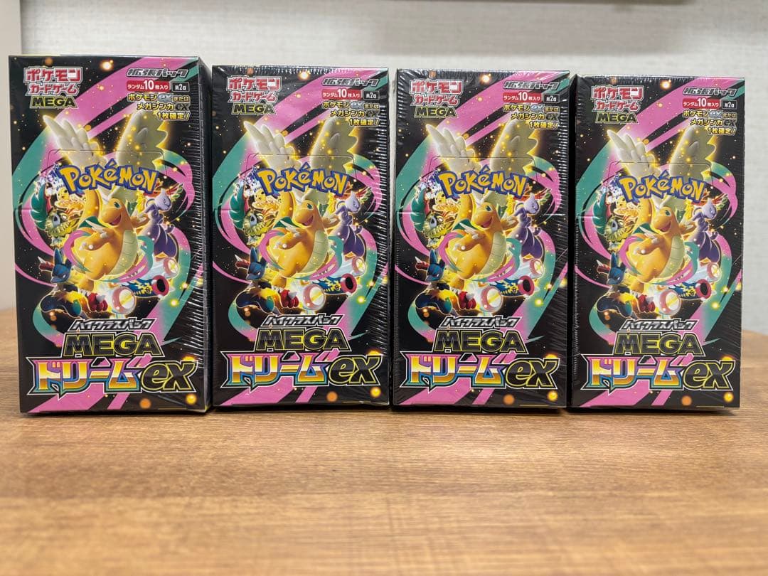 シュリンク付き】ポケモンカードMEGAドリームex 4BOX - メルカリ