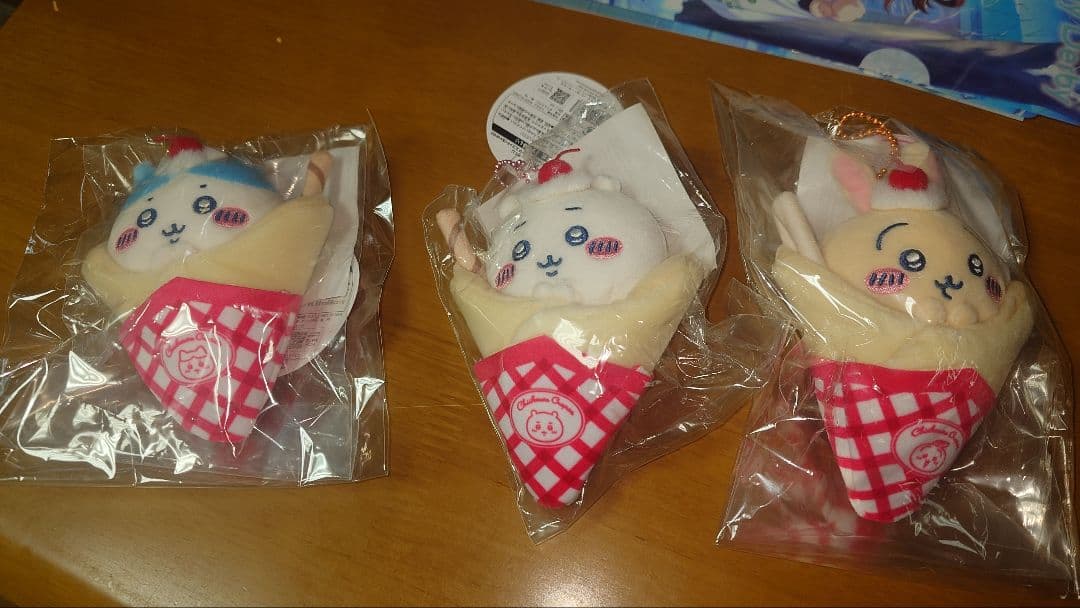 ちいかわ クレープくじ　マスコット　ぬいぐるみ 6点まとめ売り