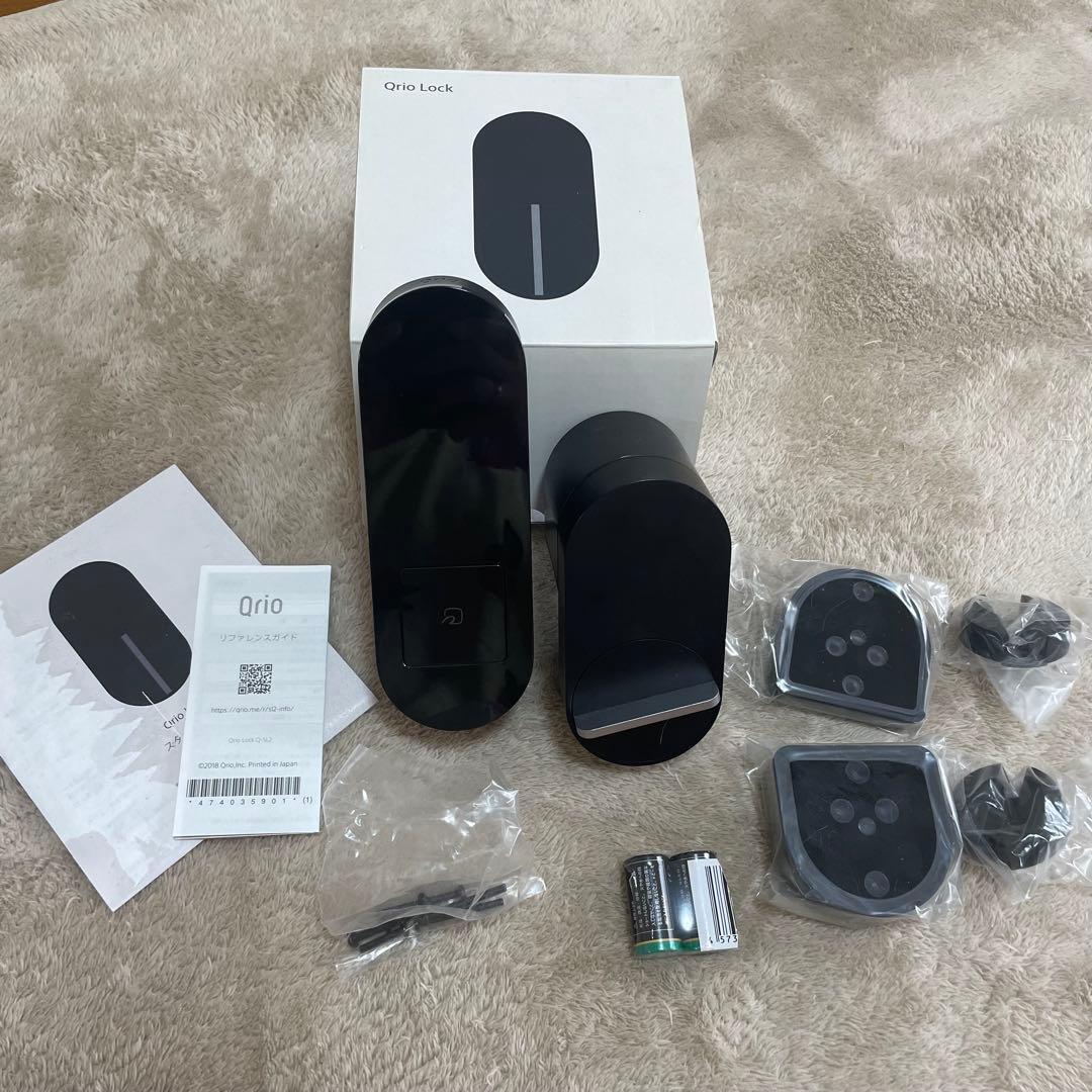Qrio Lock スマートロック ブラック➕パネル付 スマホで鍵を開け閉め！ 新「Qrio Lock」はハンズフリー＆オートロック