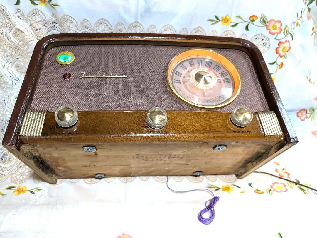 マツダ614A 昭和レトロ真空管ラジオ bluetooth付 家族団らん - メルカリ