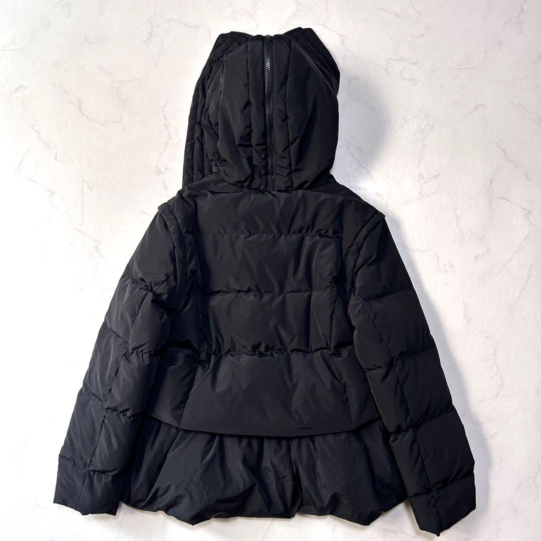 極美品TREFLE+1 トレフル 4wayダウンジャケット黒 01サイズゆったり