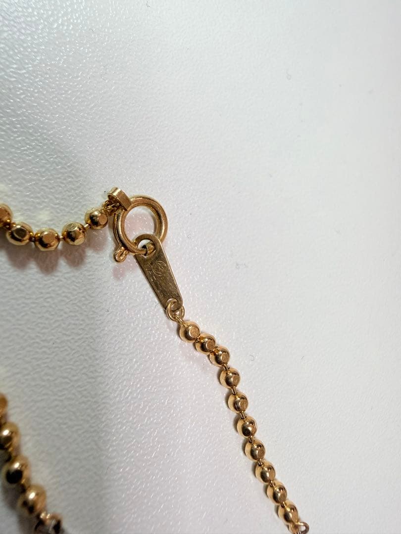 NAC（ナック） K18カットボールチェーン 磁気ネックレス（50cm