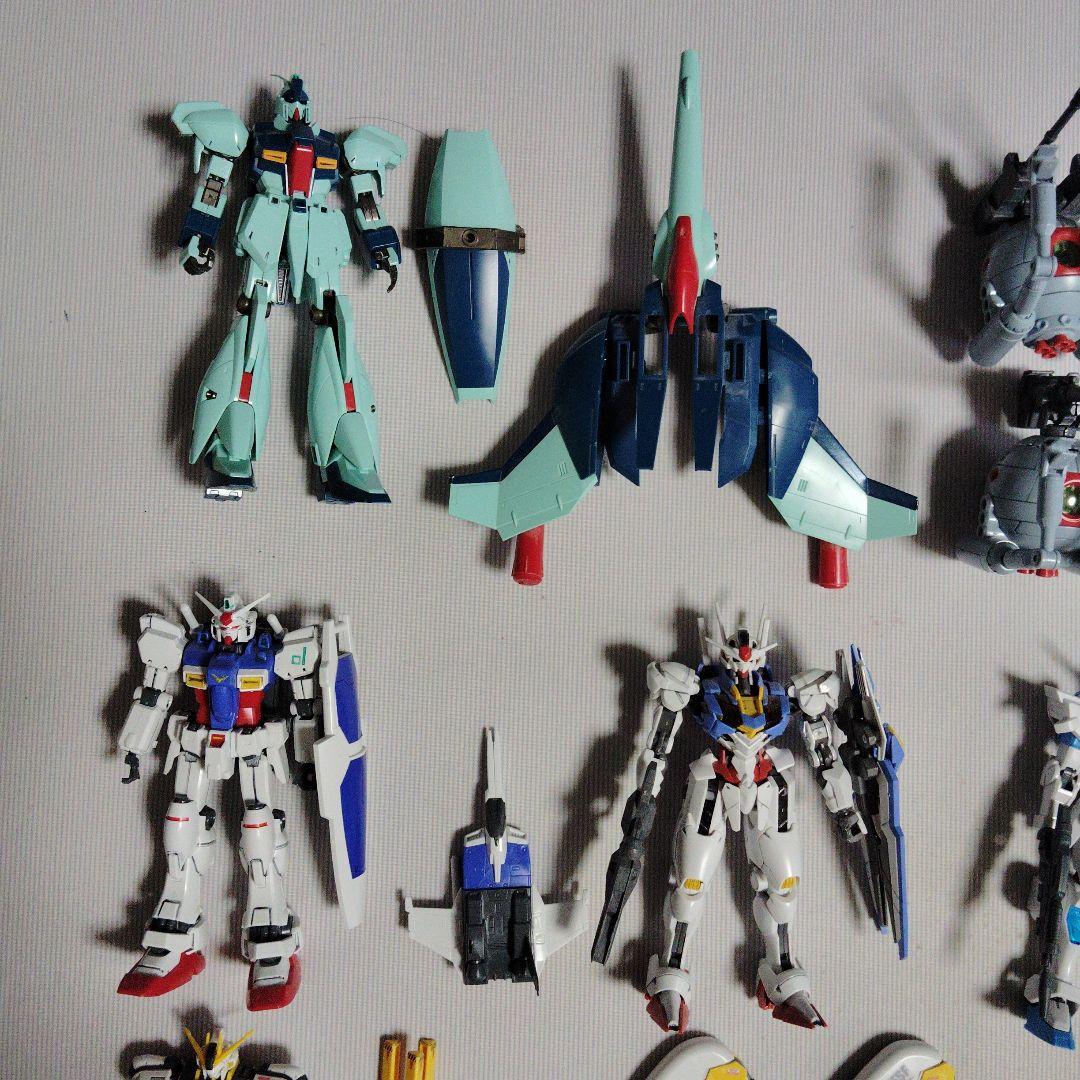 ジャンクHG EG MG SD ガンプラ 完成品 53体セット+ 複数パーツ