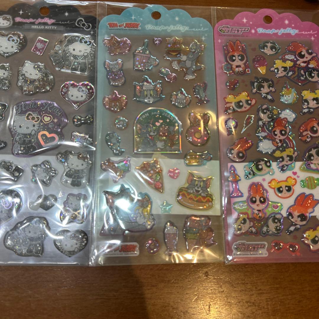 ボンボンドロップシールディズニーパワパフマジカルたまごっちキティトムジェリ