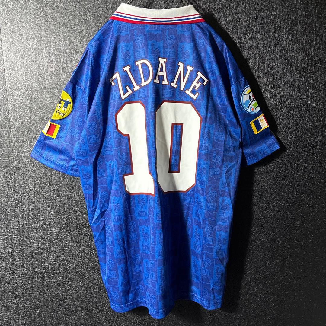 ☆ジダン】 古着 adidas フランス代表 サッカー レトロ ユニフォーム