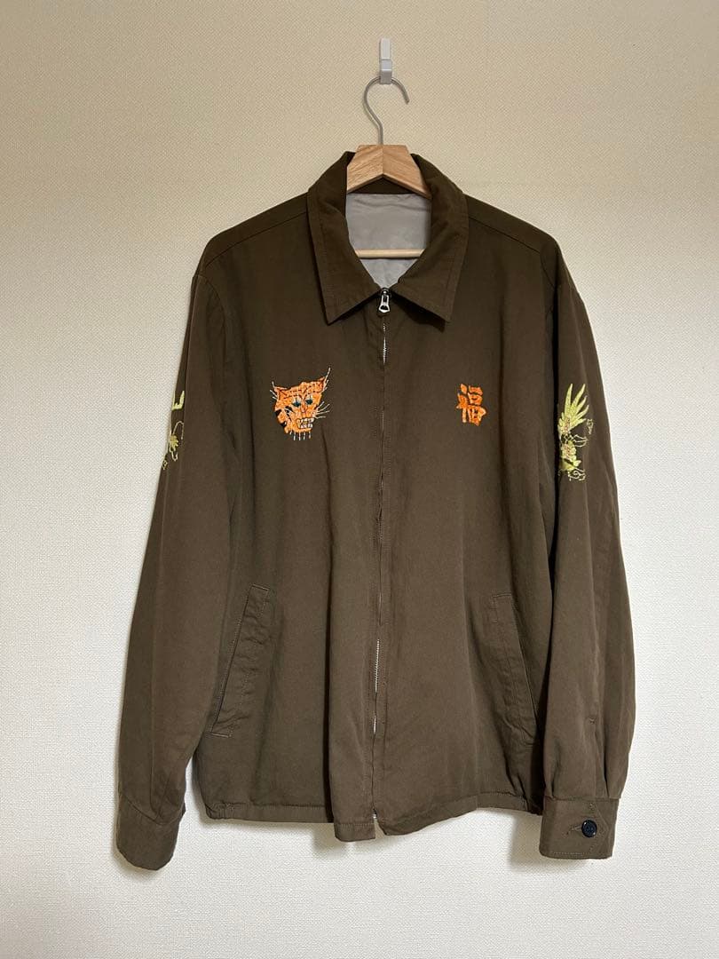 の*ー様 WAIPER スーベニア ベトナムジャケット ベトジャン ブラウン