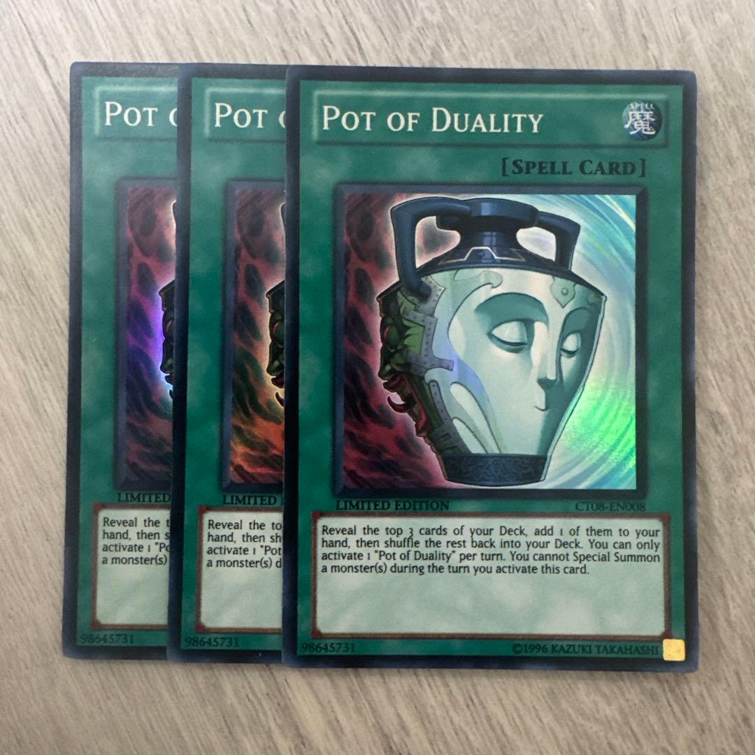 特価】遊戯王 英語版 強欲で謙虚な壺 スーパーレア 3枚セット - メルカリ