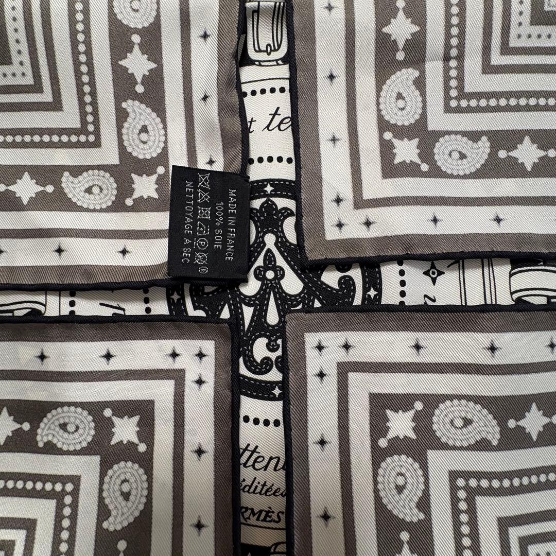 ハンナ様】エルメス 馬着 カレ55 ダークグレー - メルカリ