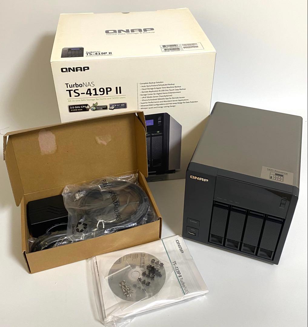 美品 QNAP キューナップ TS-419P II NAS サーバー HDD TS-419P II | ハードウェア仕様 | QNAP
